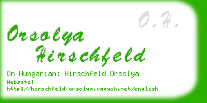 orsolya hirschfeld business card